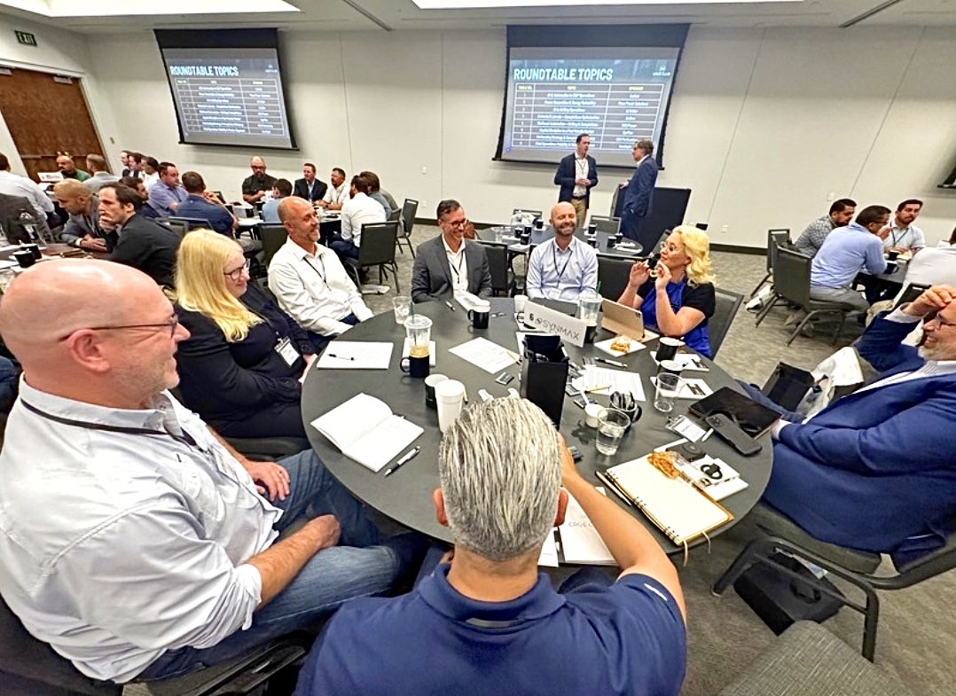 The Gathering — multiple roundtables active with Roundtable Topics on screen